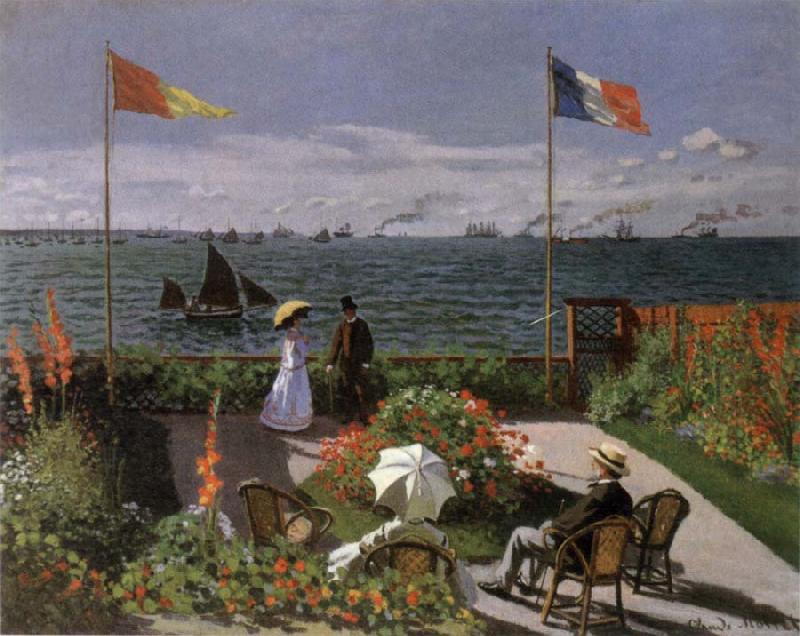 Claude Monet Terrace at Sainte-Adresse oil painting picture
